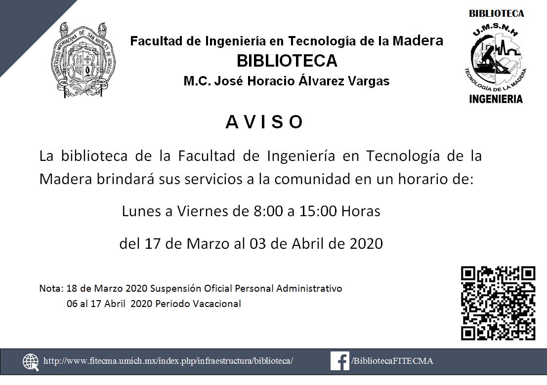 Horario de la biblioteca