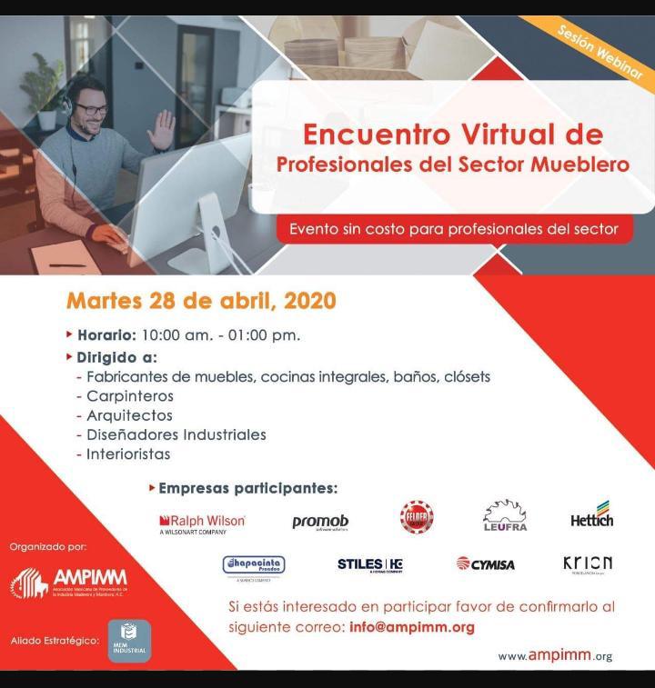 Encuentro virtual para profesionales del sector mueblero