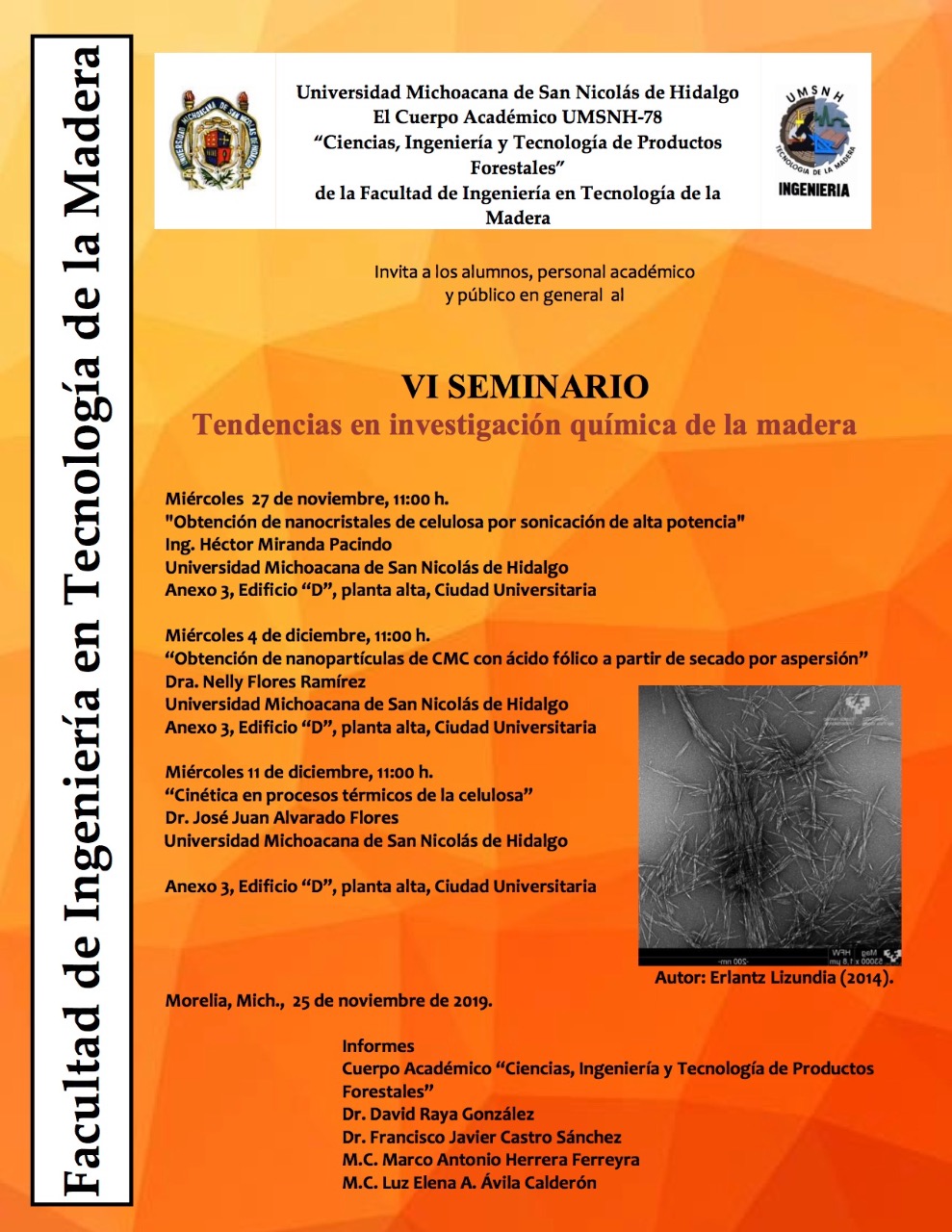 Seminario Tendencias de la Investigación química de la madera