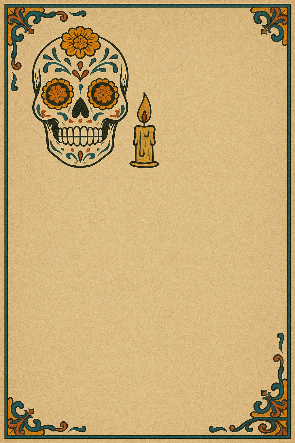Calavera decorativa 3
