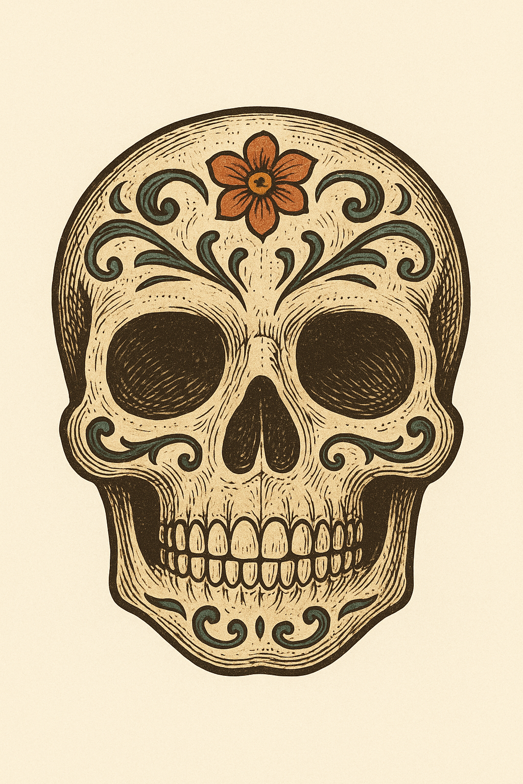Calavera decorativa 5